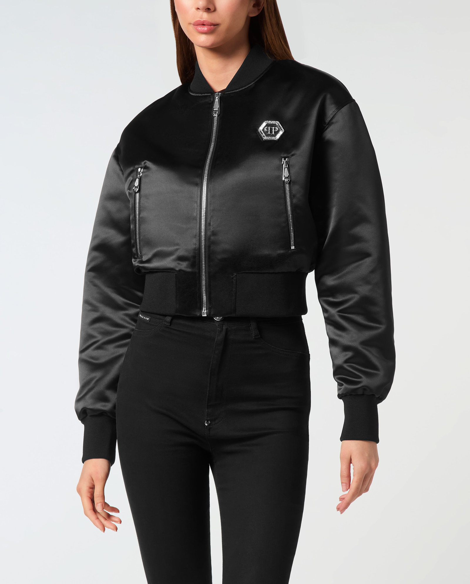 Czarna kurtka bomber Fatale - Image #0