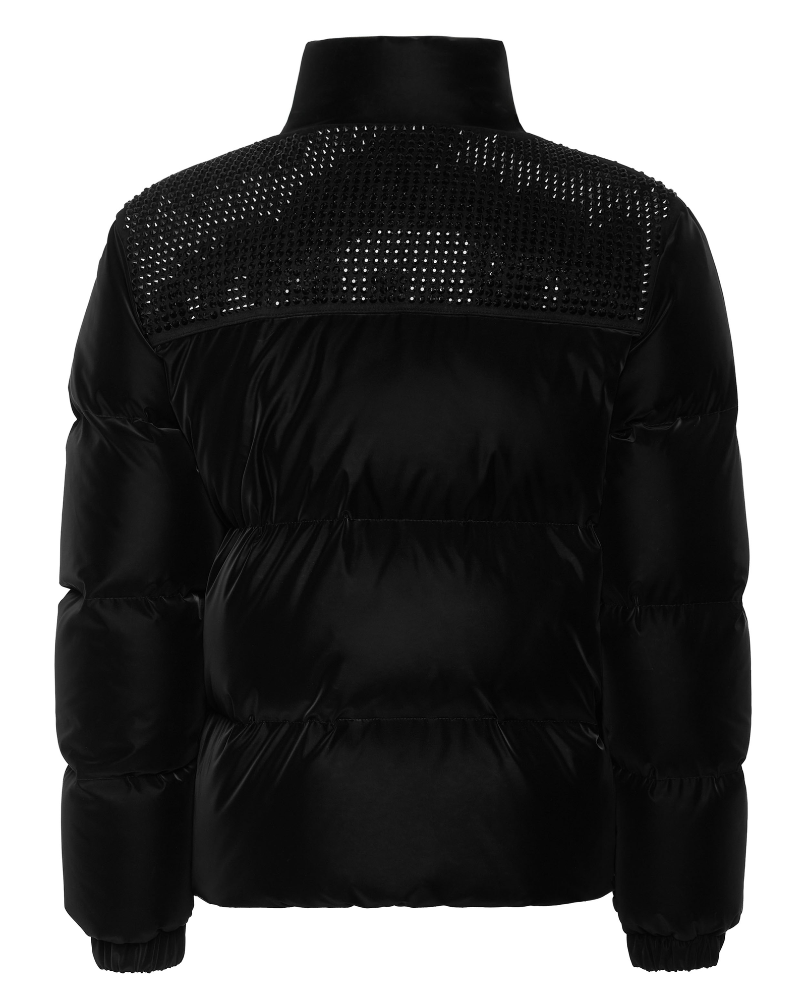 Czarna kurtka puchowa Strass - Image #5