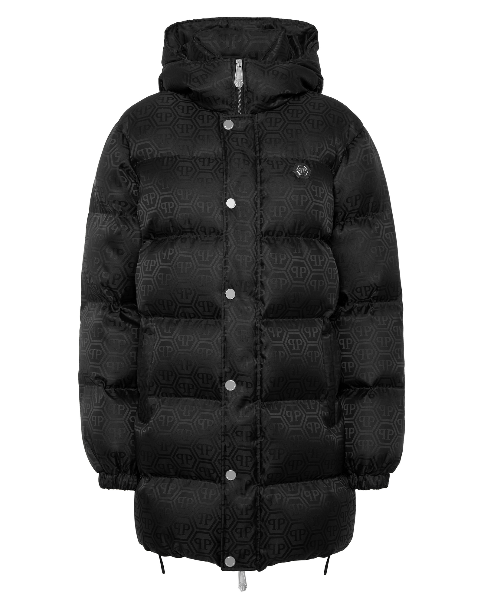 Pikowana kurtka puchowa z monogramem - Image #1