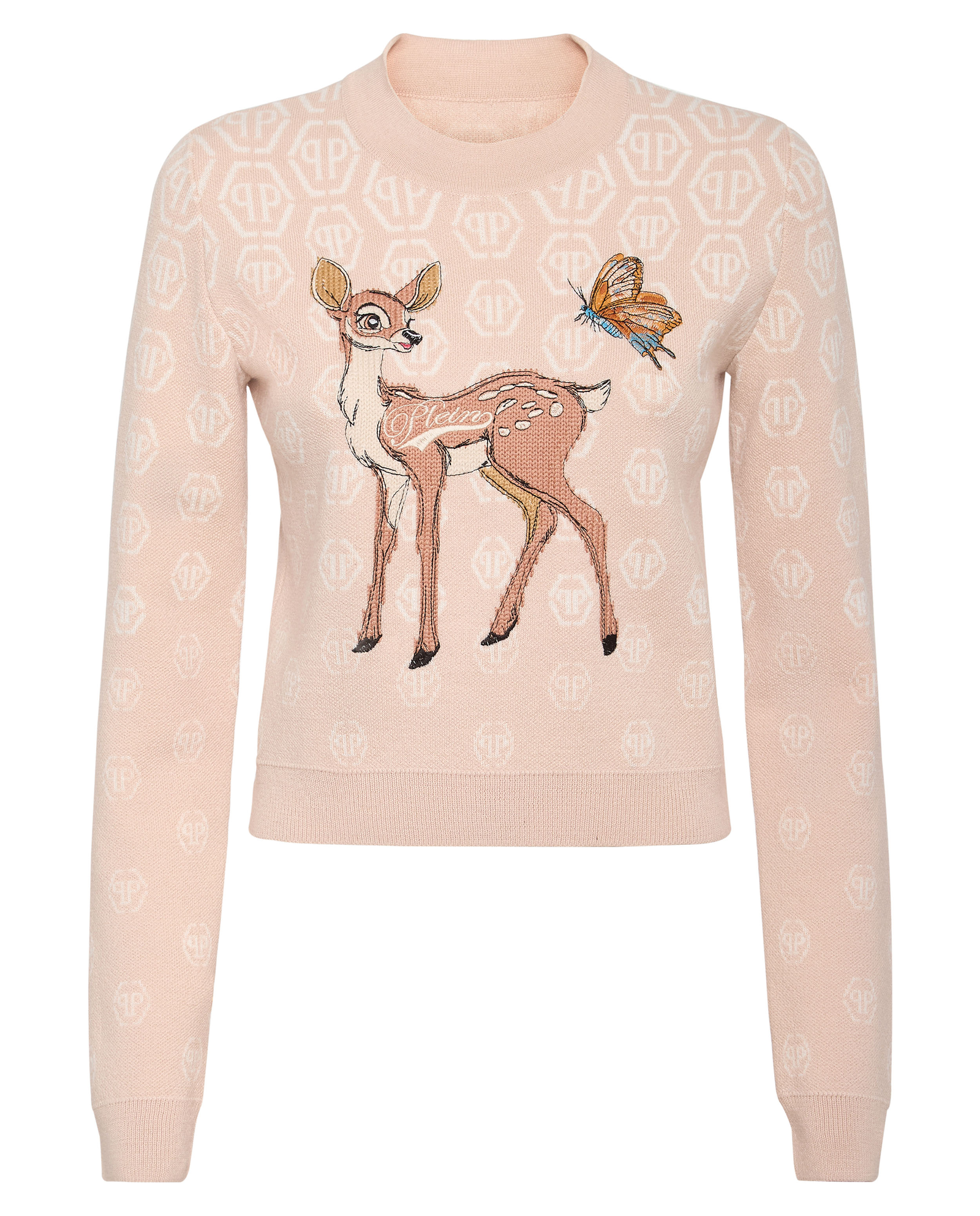 Beżowy sweter z monogramem - Image #1