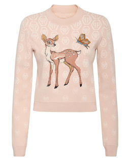 Beżowy sweter z monogramem - Image #1