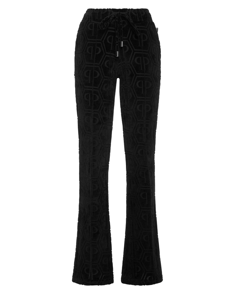 Czarne spodnie z monogramem - Image #4