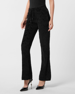 Czarne spodnie z monogramem - Image #0