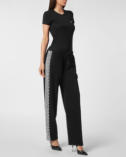 Czarne spodnie dresowe Crystal - Image #2