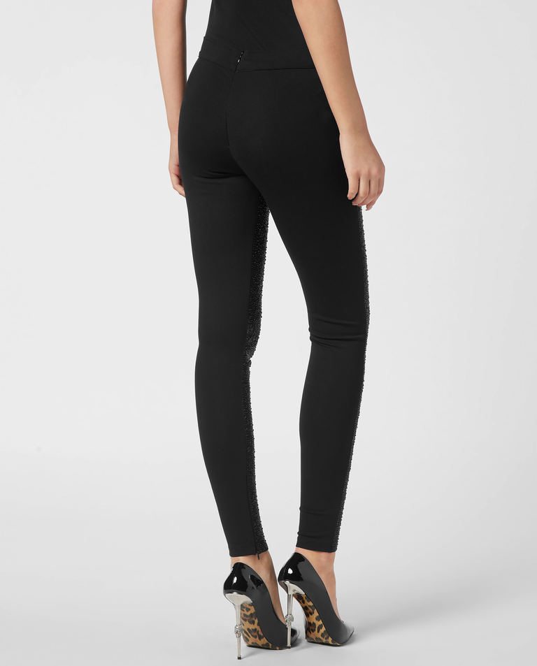 Czarne legginsy Mix Strass - Image #3