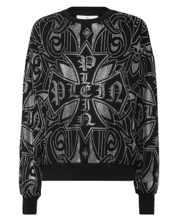 Czarna bluza Gothic Plein Strass - Image #1