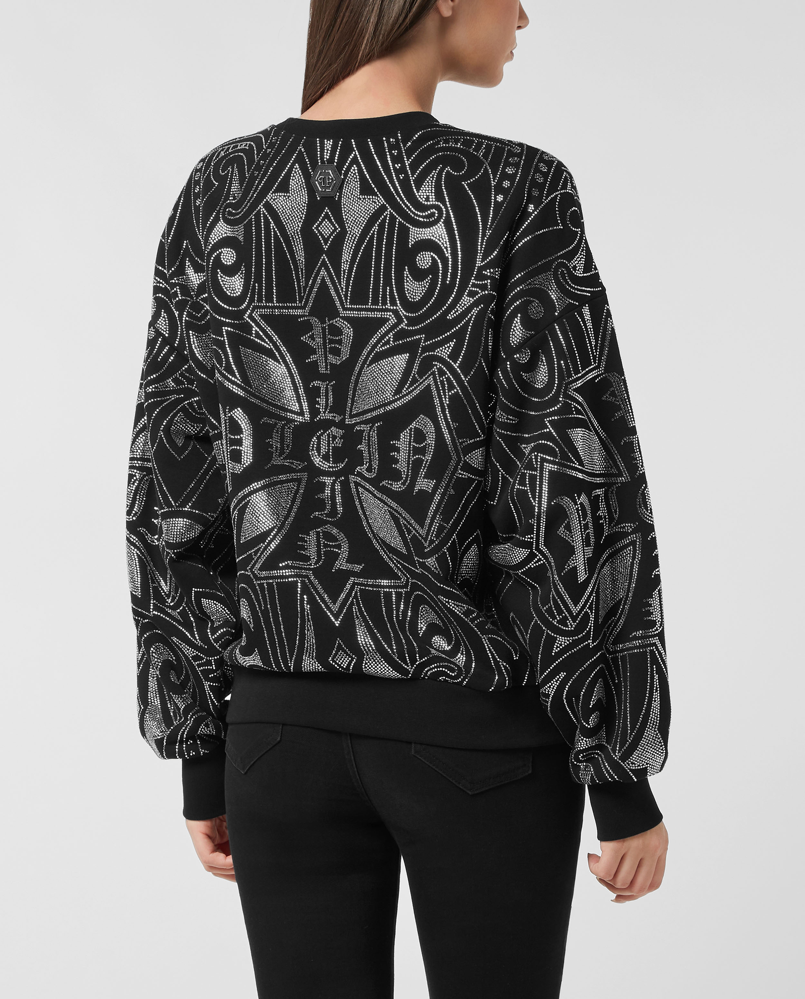 Czarna bluza Gothic Plein Strass - Image #3