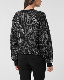 Czarna bluza Gothic Plein Strass - Image #3