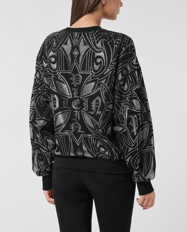 Czarna bluza Gothic Plein Strass - Image #3