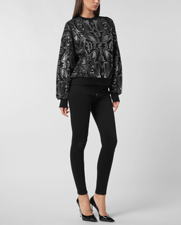 Czarna bluza Gothic Plein Strass - Image #2