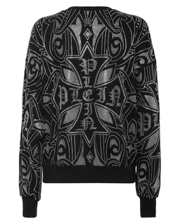 Czarna bluza Gothic Plein Strass - Image #6
