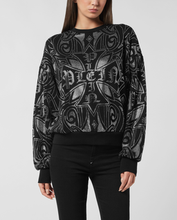 Czarna bluza Gothic Plein Strass - Image #0