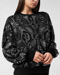 Czarna bluza Gothic Plein Strass - Image #4
