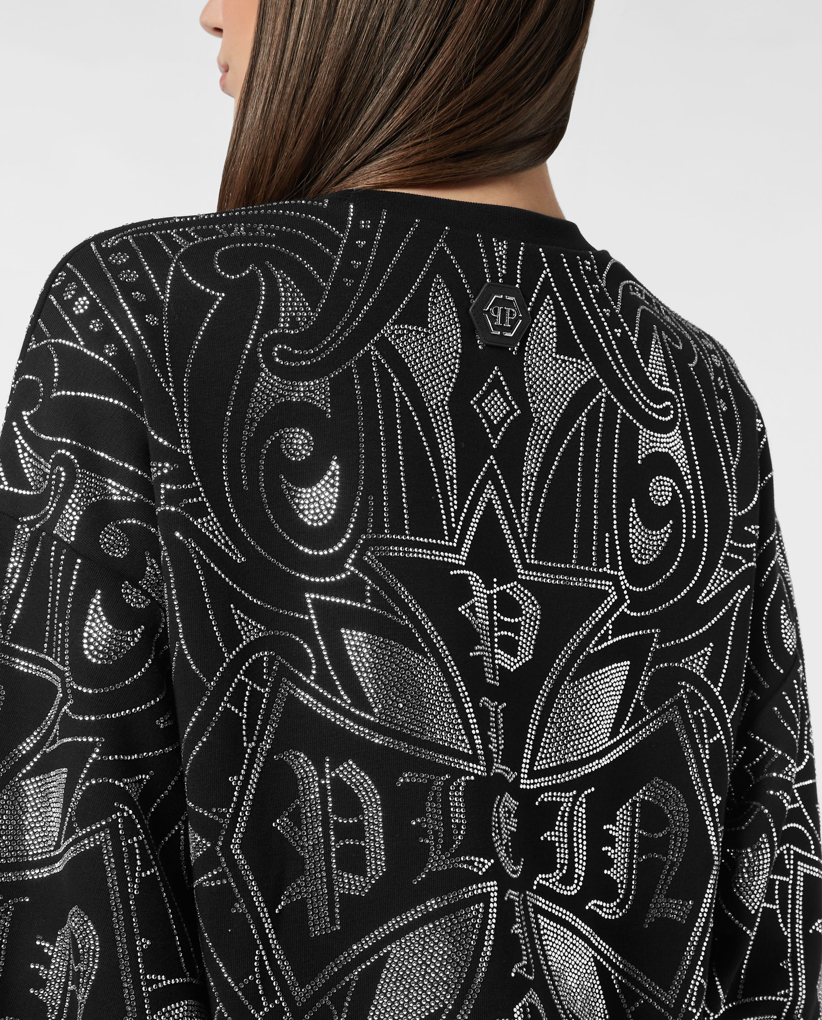 Czarna bluza Gothic Plein Strass - Image #5