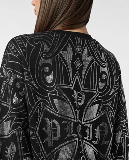 Czarna bluza Gothic Plein Strass - Image #5
