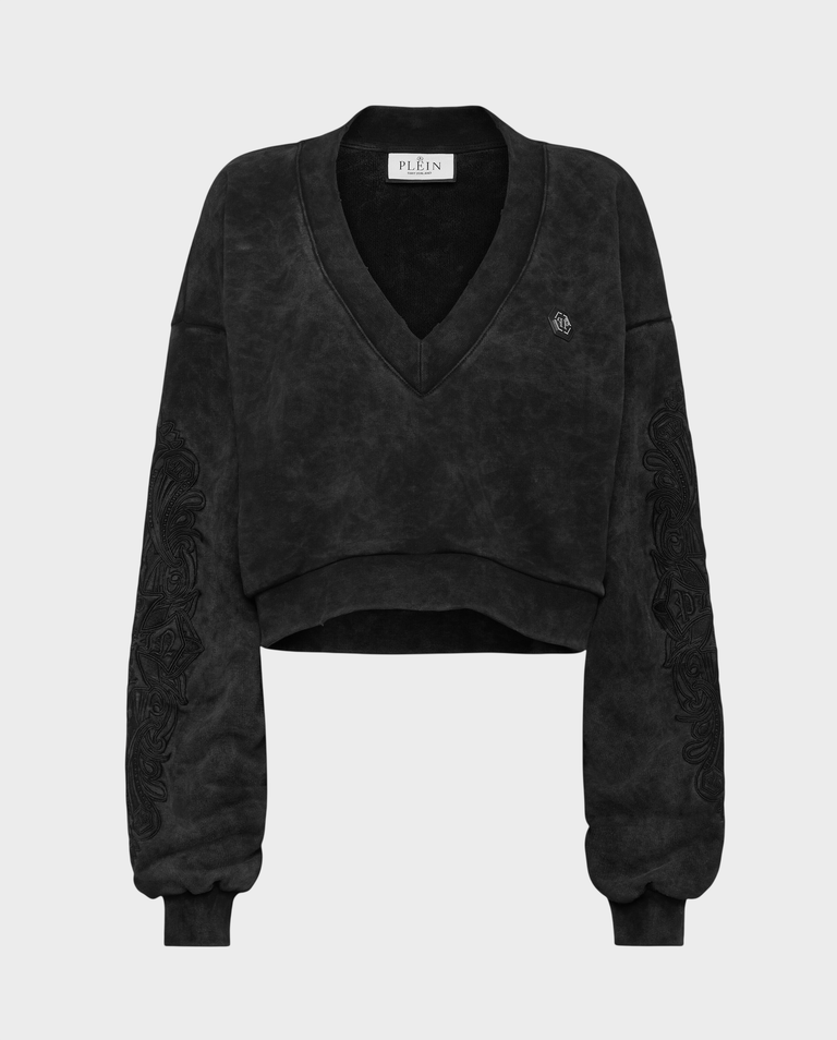Bluza z dekoltem w serek