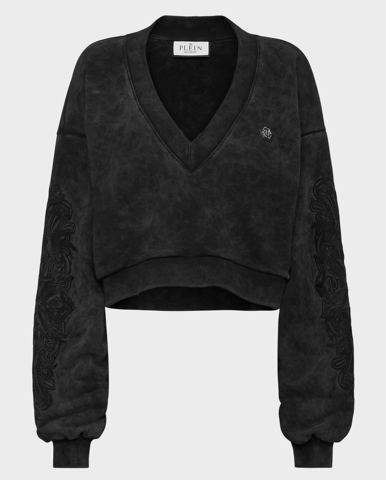Bluza z dekoltem w serek