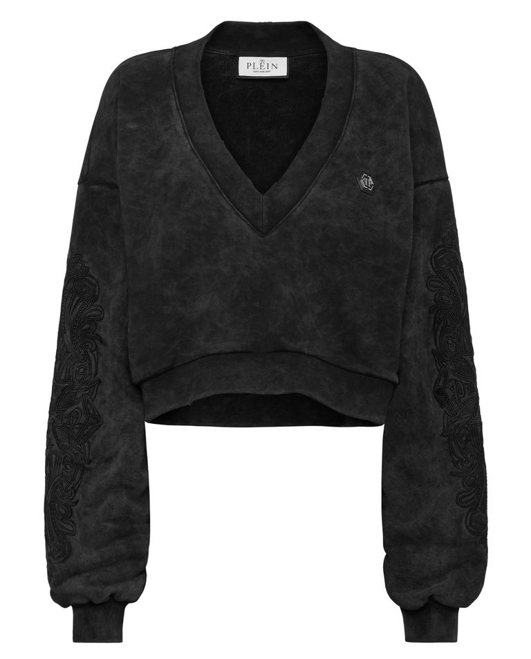 Bluza z dekoltem w serek