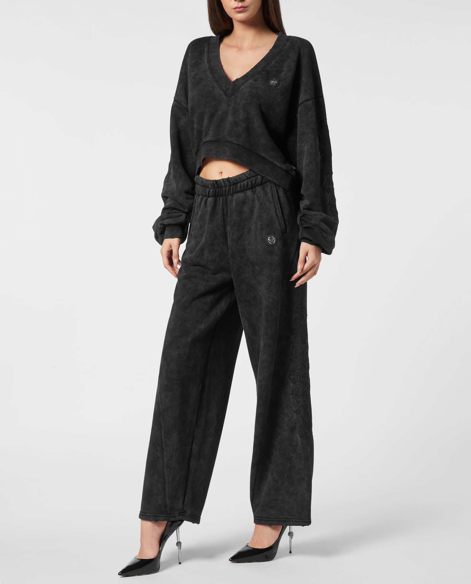 Bluza z dekoltem w serek - Image #2