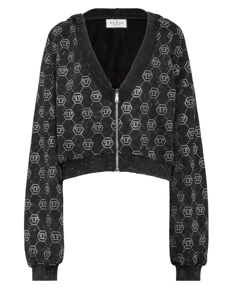 Krótka bluza z kapturem - Image #1