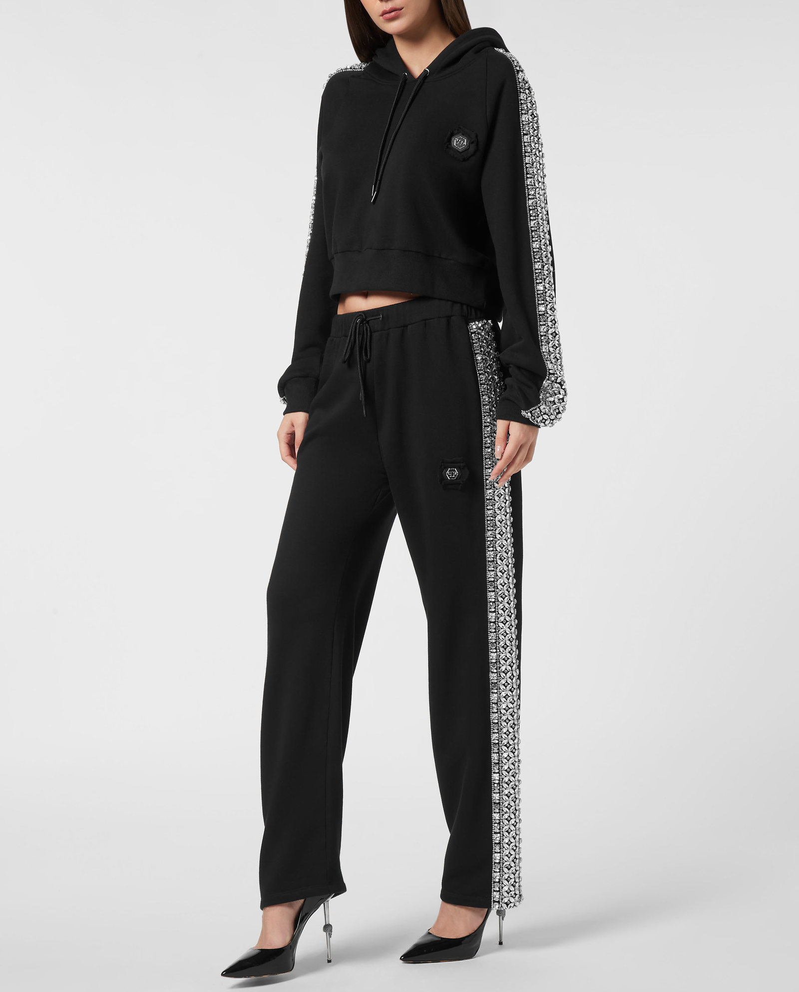 Czarna bluza z kapturem Crystal - Image #2