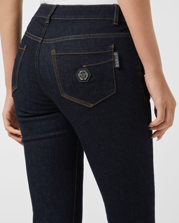 Granatowe jegginsy Fatale - Image #4