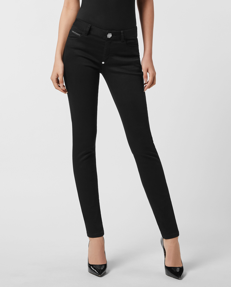 Czarne jegginsy Fatale