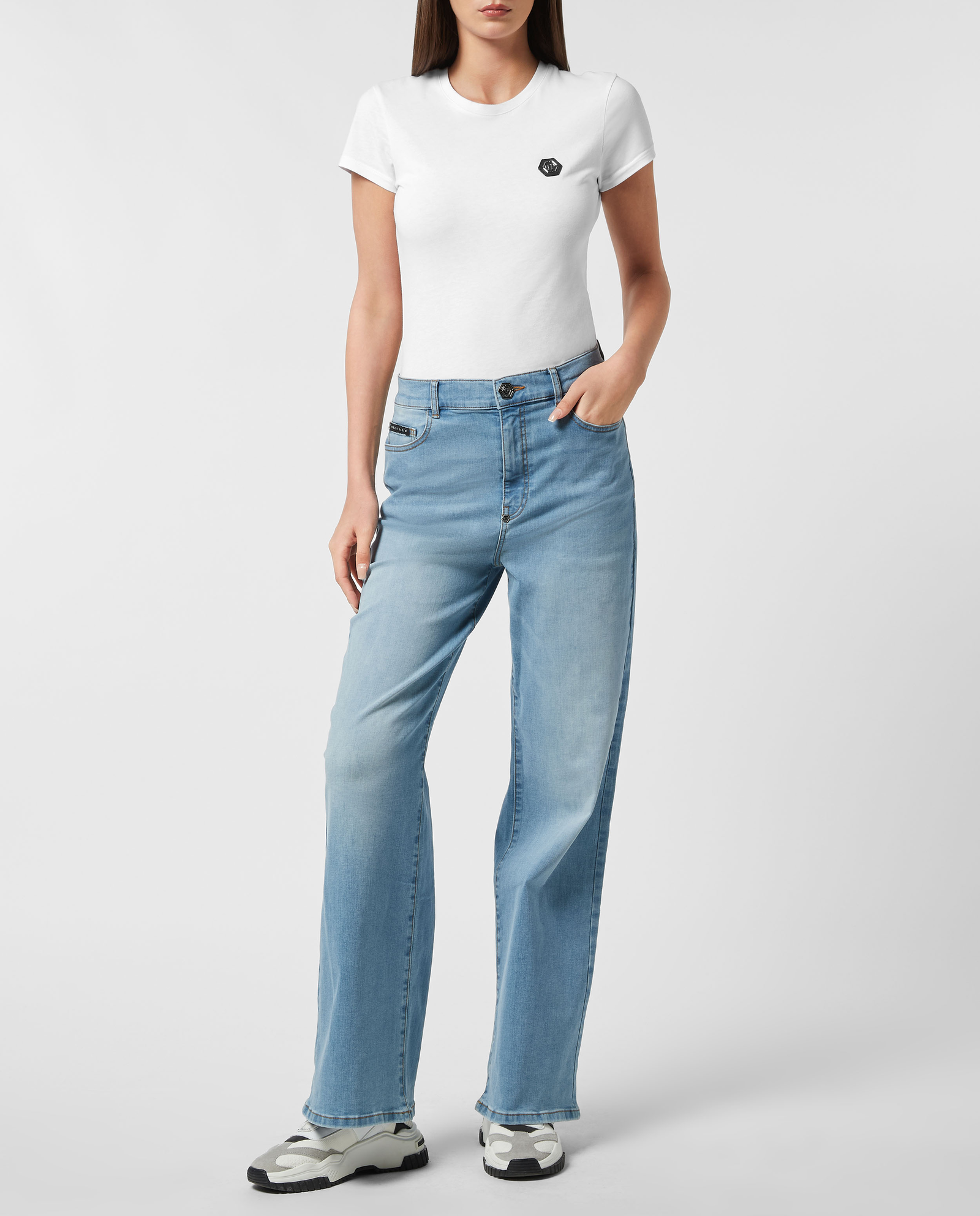 Jasnoniebieskie jeansy Skater Fit Fatale - Image #1