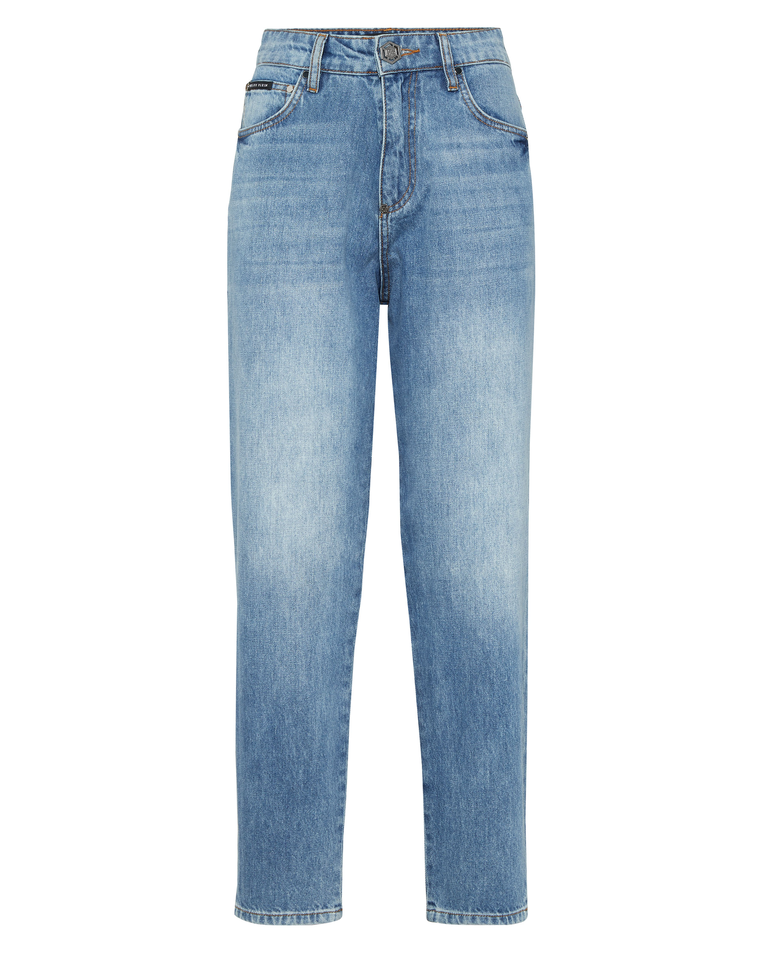 Niebieskie jeansy Mom Fit Bambi - Image #1