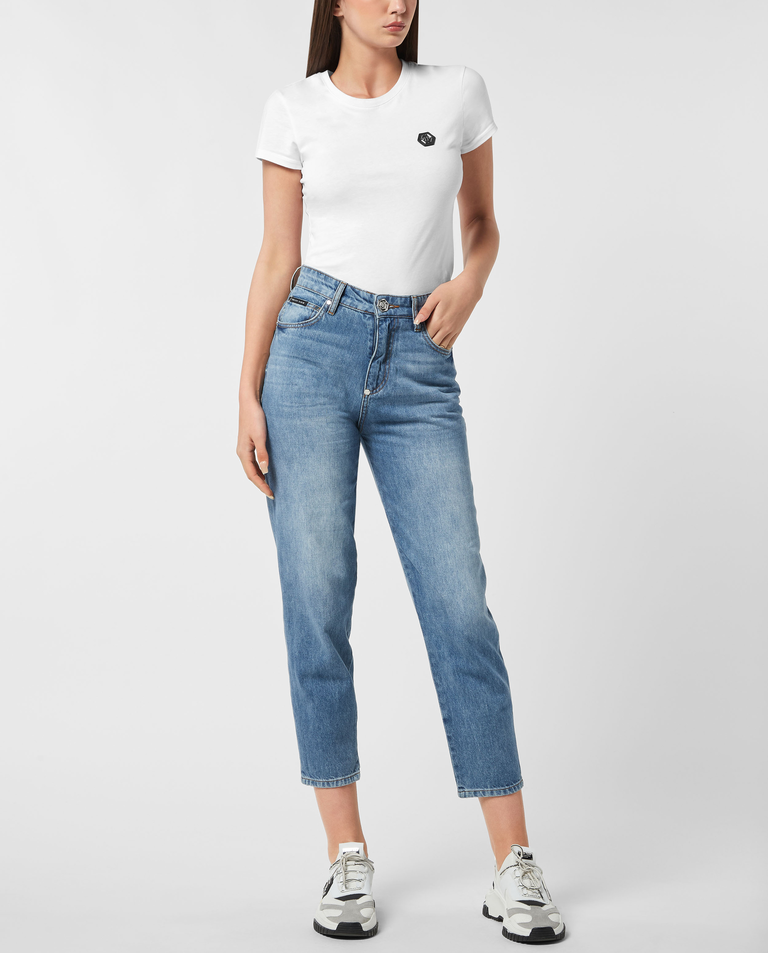 Niebieskie jeansy Mom Fit Bambi - Image #2