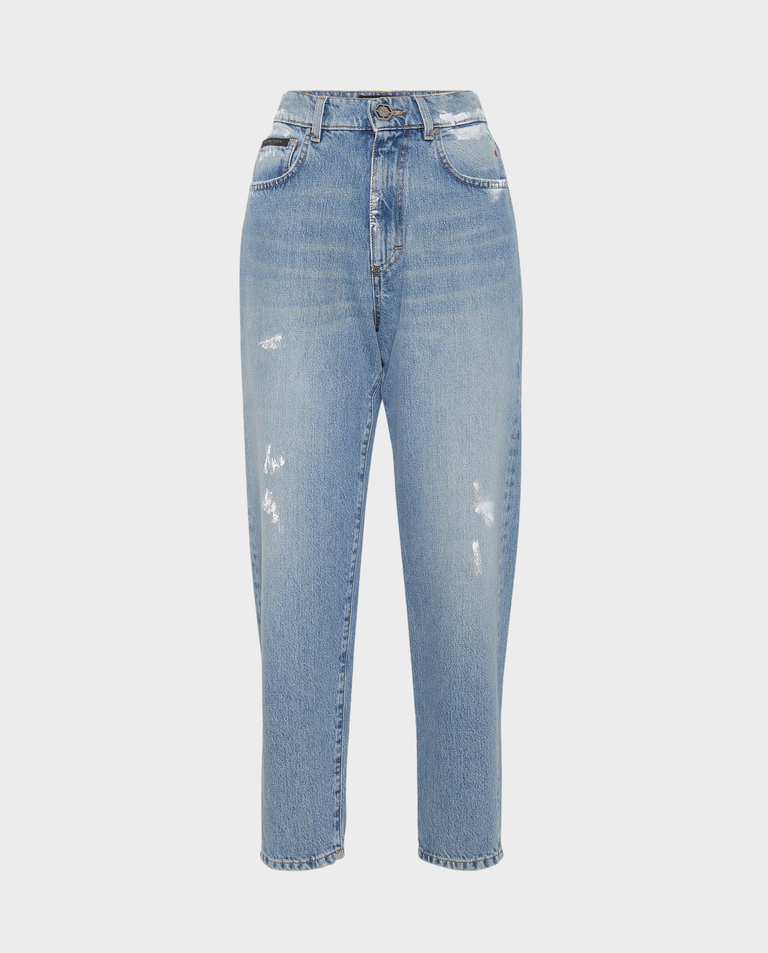 Błękitne dżinsy Mom Fit