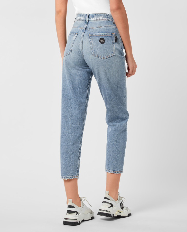 Błękitne dżinsy Mom Fit - Image #2