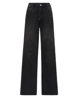 Ciemnoszare jeansy Skater Fit - Image #1