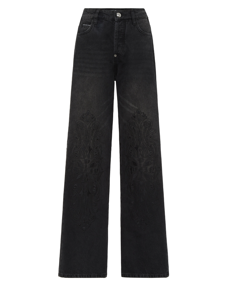 Ciemnoszare jeansy Skater Fit - Image #1
