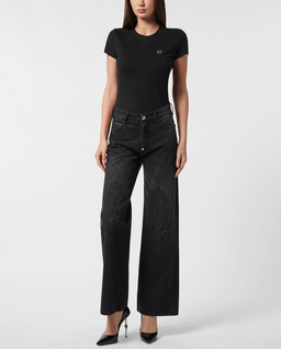 Ciemnoszare jeansy Skater Fit - Image #2