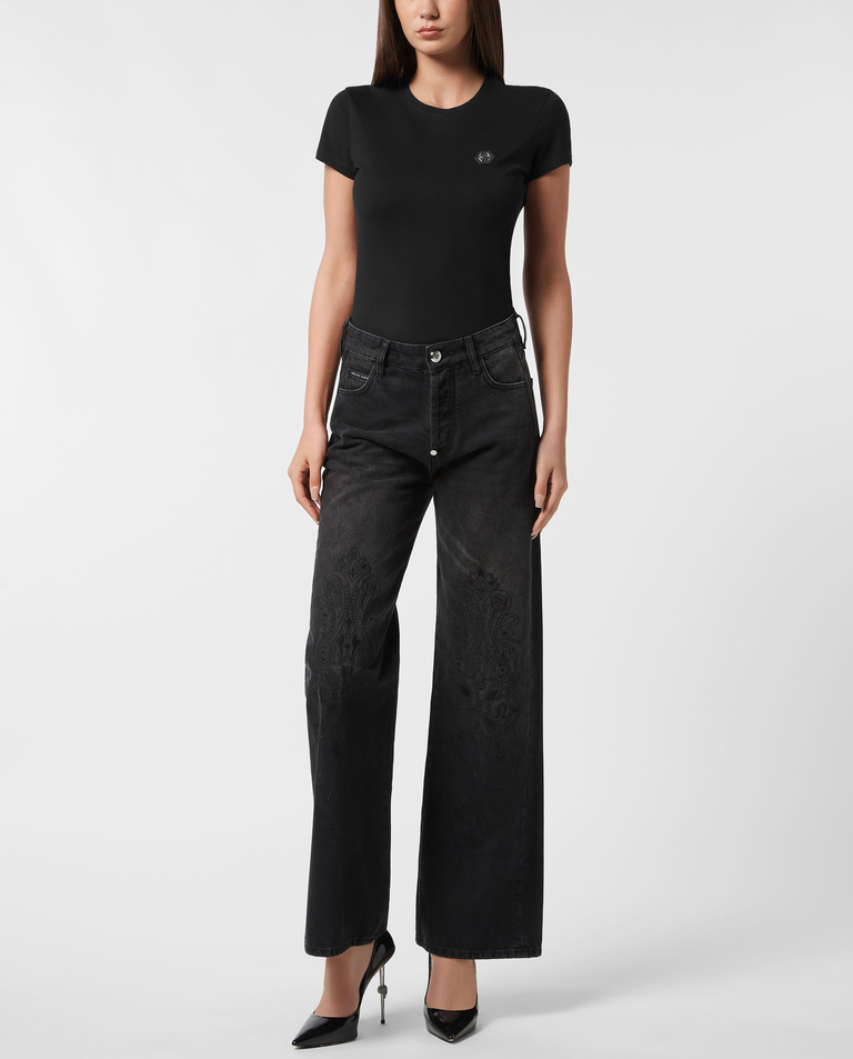 Ciemnoszare jeansy Skater Fit - Image #2