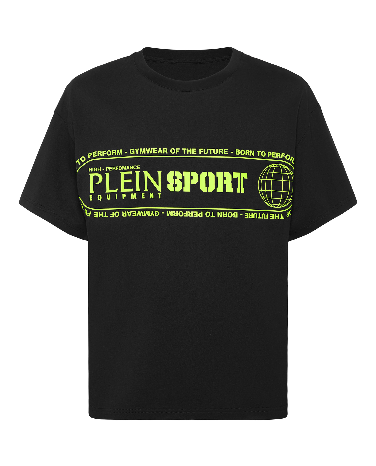 Czarny t-shirt z kontrastowymi napisami - Image #1