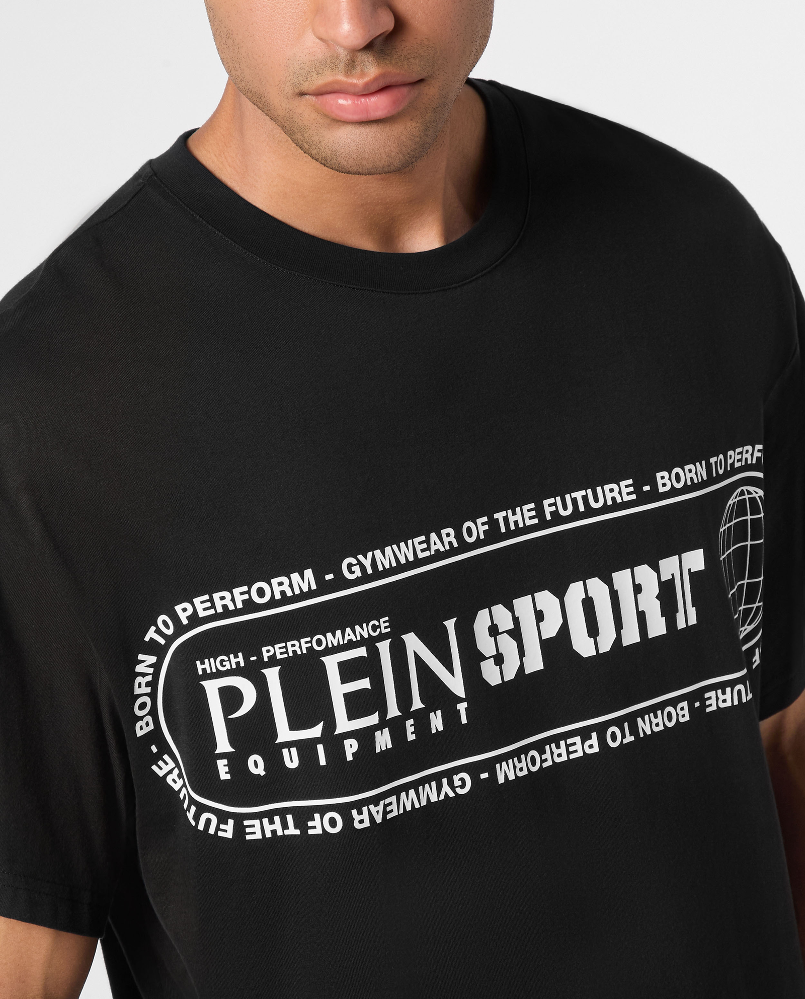 Czarny t-shirt z białymi napisami - Image #4