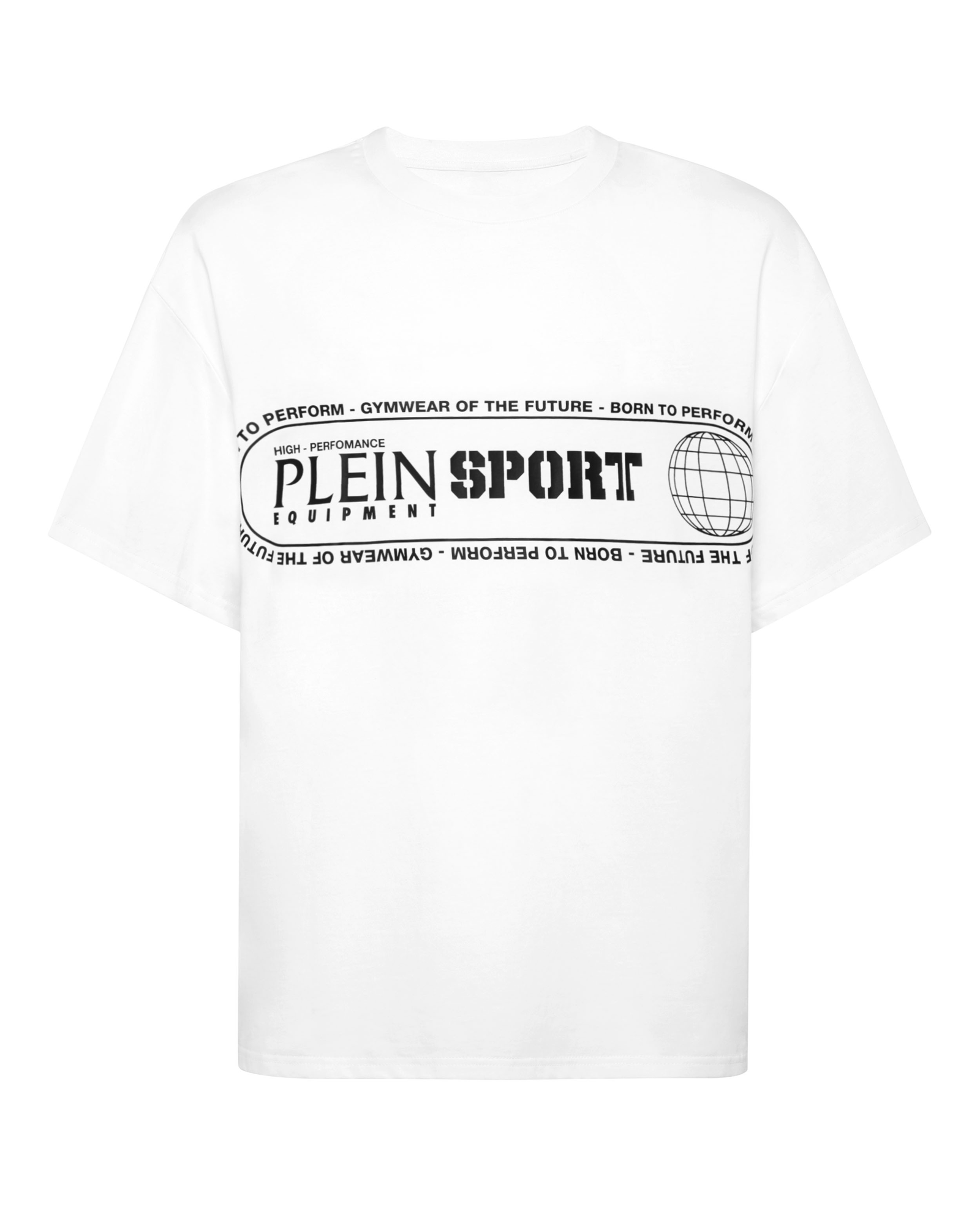 Biały t-shirt z czarnymi napisami - Image #1