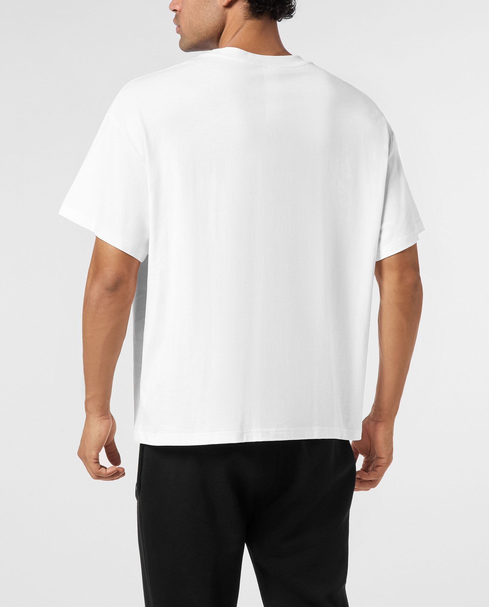 Biały t-shirt z czarnymi napisami - Image #3