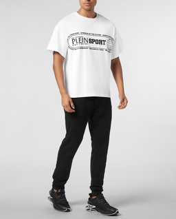 Biały t-shirt z czarnymi napisami - Image #2