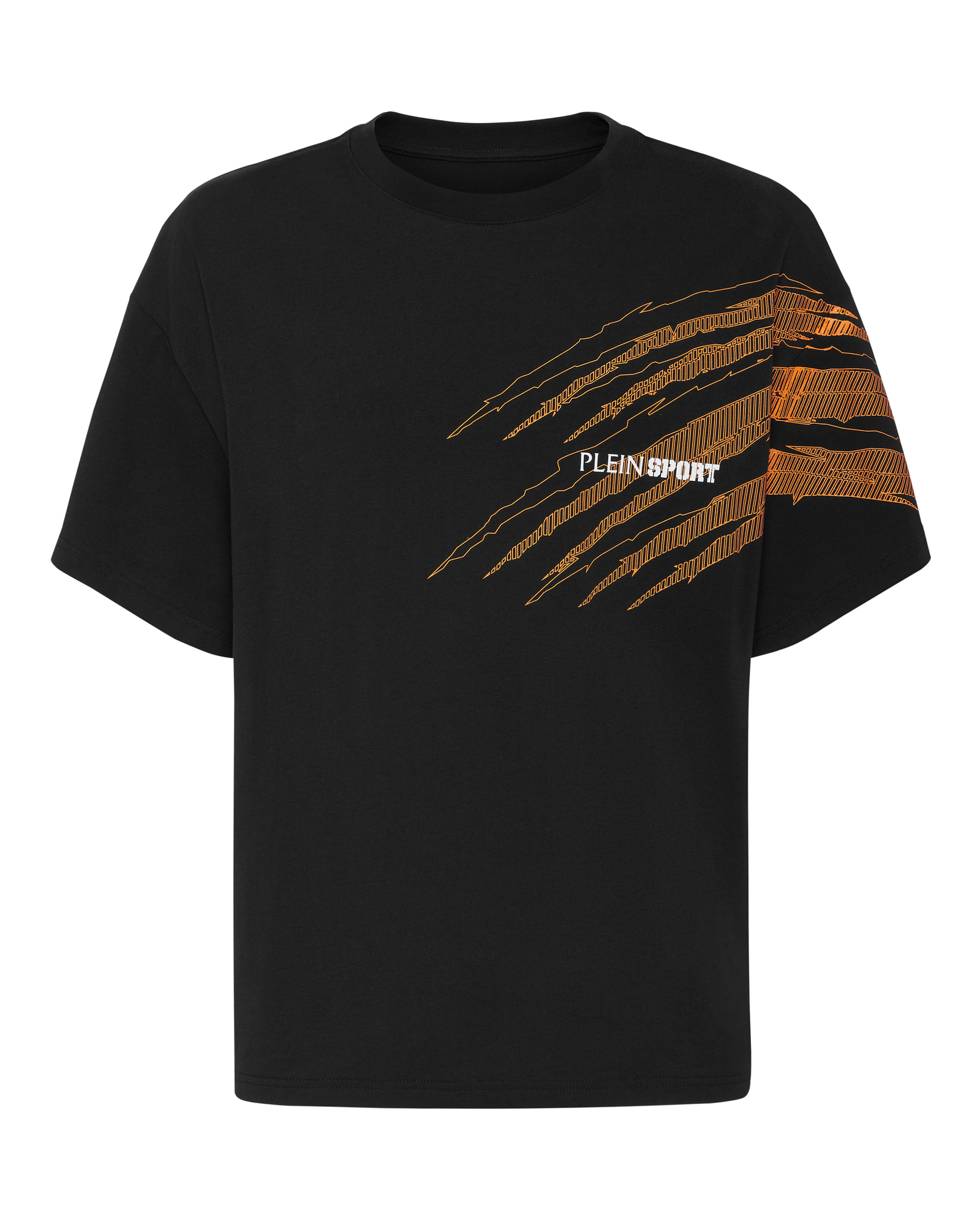 Czarna koszulka z okrągłym dekoltem Scratch - Image #1