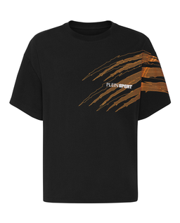 Czarna koszulka z okrągłym dekoltem Scratch - Image #1