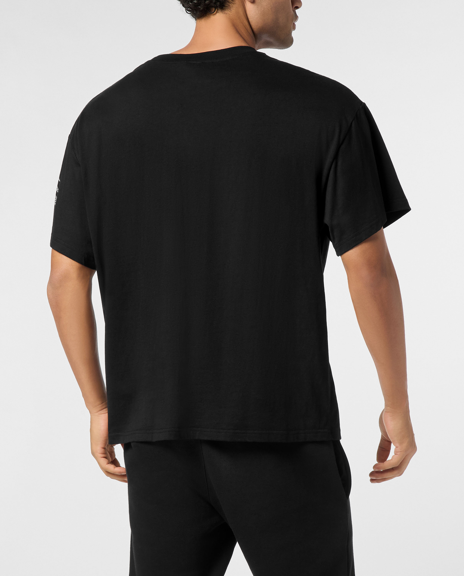 Czarna koszulka z okrągłym dekoltem Scratch - Image #3