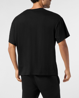 Czarna koszulka z okrągłym dekoltem Scratch - Image #3