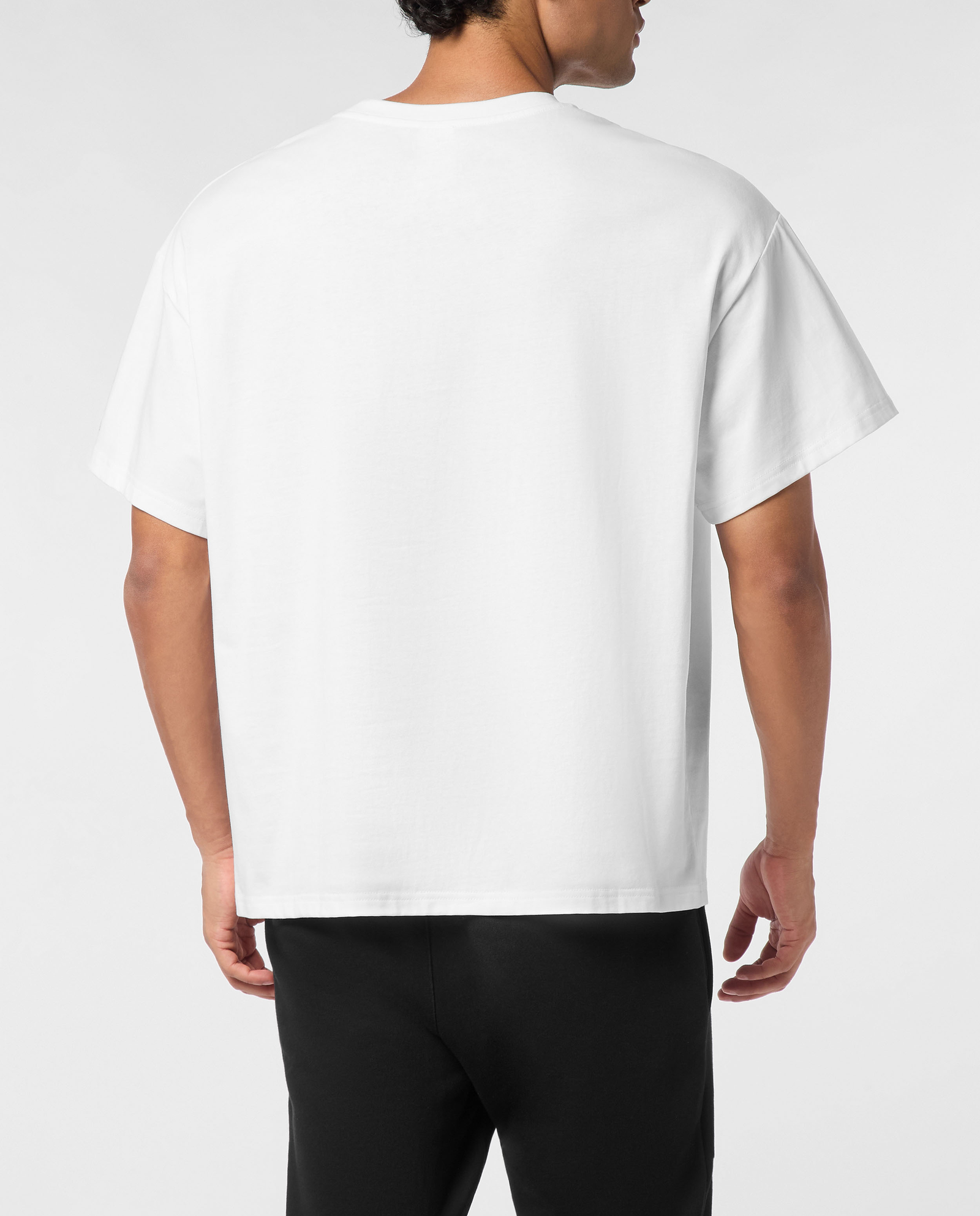 Biała koszulka z okrągłym dekoltem Scratch - Image #3