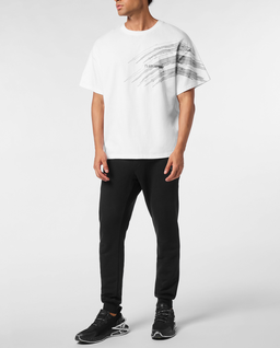 Biała koszulka z okrągłym dekoltem Scratch - Image #2