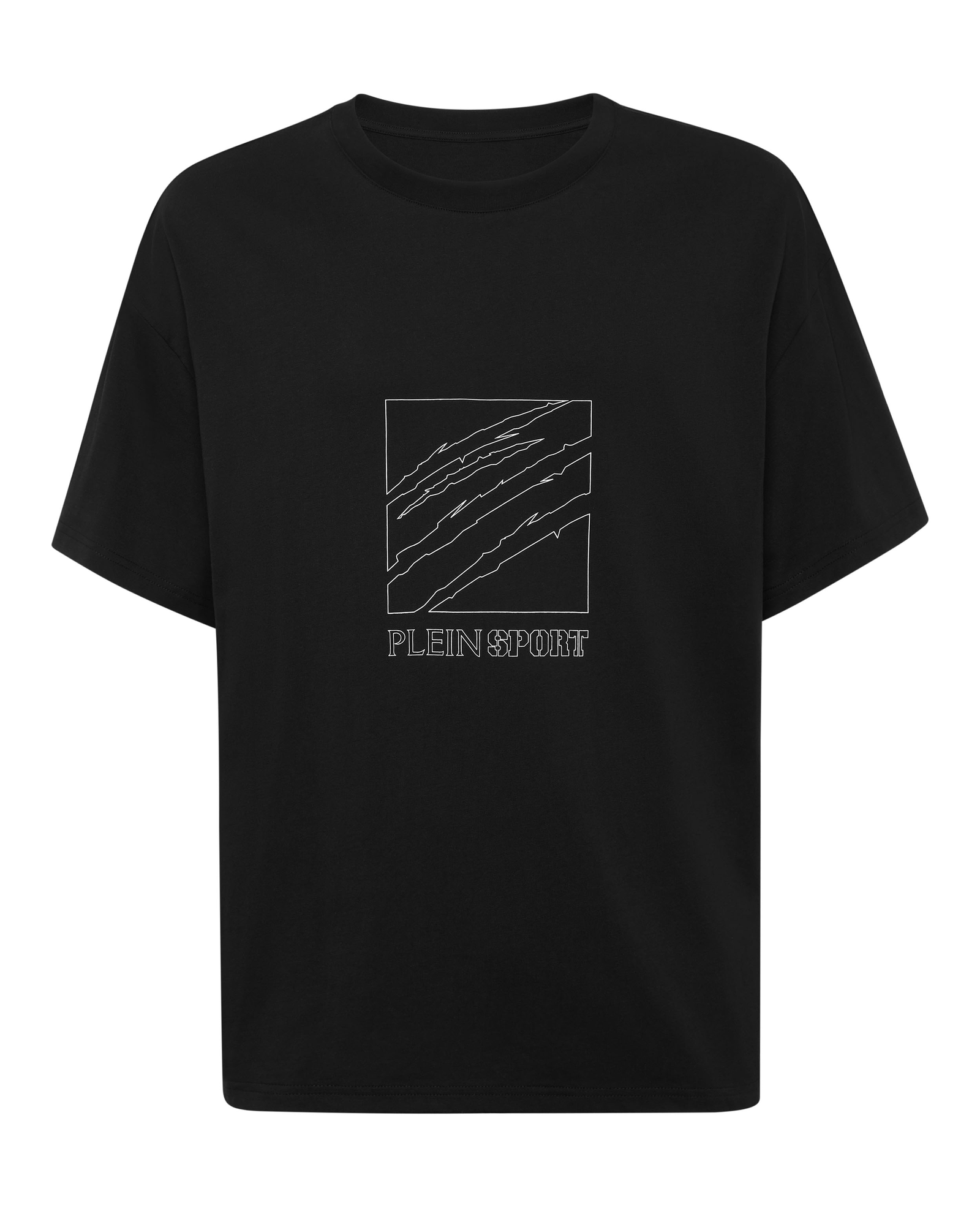 Czarna koszulka z okrągłym dekoltem - Image #1