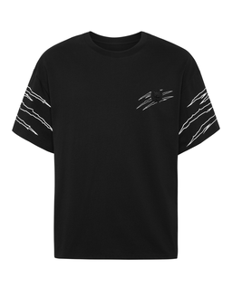 Czarna koszulka z okrągłym dekoltem Scratch - Image #1