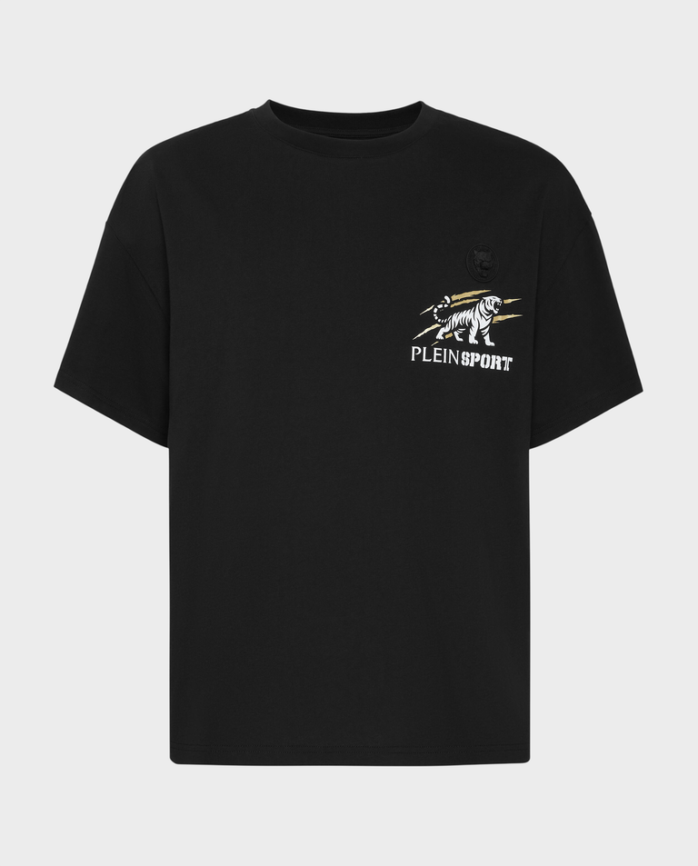 Luźny t-shirt Tiger Scratch
